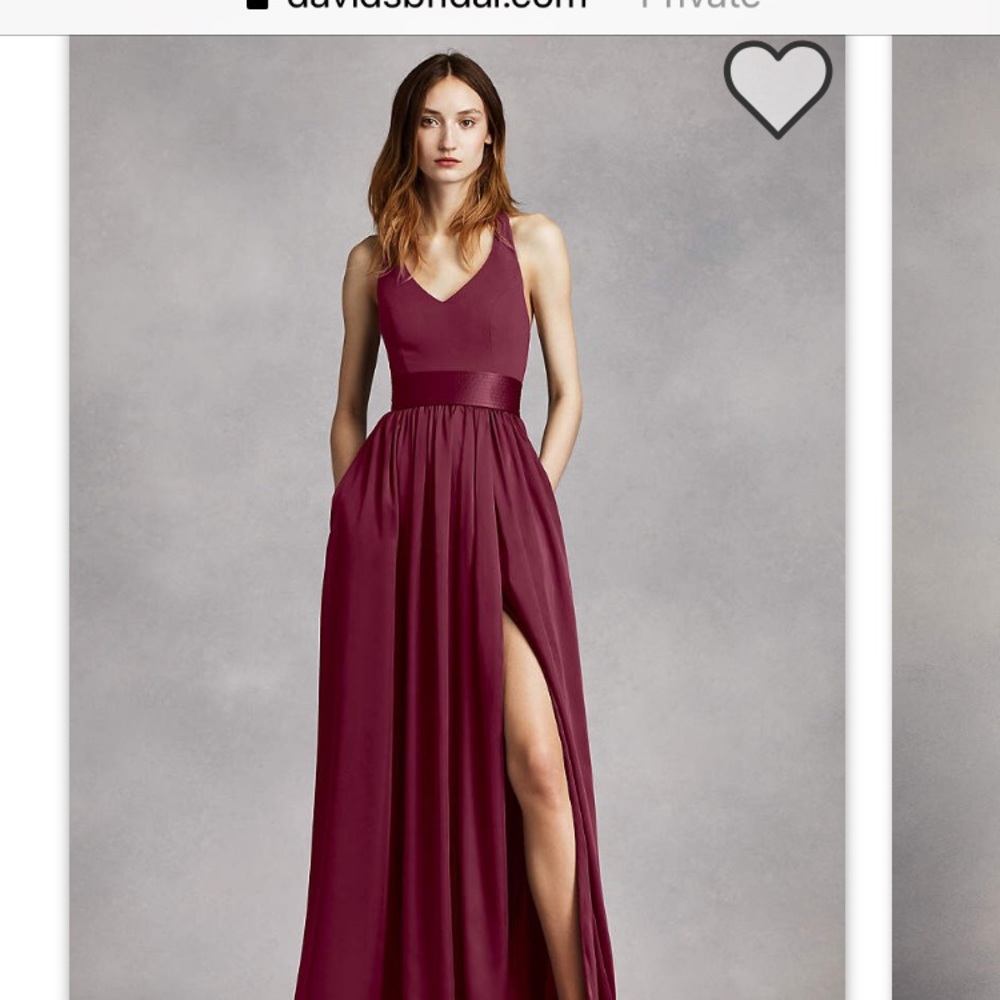 david’s bridal vera wang bridesmaid dress